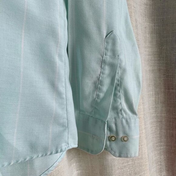 Cambridge Classics by Mervyn’s Mint Green Button-Up Shirt - Made in USA - Size L - Picture 4 of 16